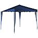 Gazebo Pieghevole 3 X 3 In Metallo Telo Blu Chiudibile Per Mercati Mercatini Feste Da Esterno Giardino - Foto miniatura 1