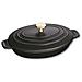 Tegame Ovale Ghisa Servizio 23cm Nero - Foto miniatura 1