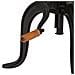 Tavolino 45x (45-62) Cm In Legno Massello Di Mango E Ghisa - Foto miniatura 7