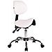 Sgabello Sella da Lavoro Stuttgart in Similpelle I Sedia Studio Ergonomica con Schienale Inclinabile I Sedia Ambulatorio con 5 Ruote Bianco - Foto miniatura 1