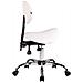 Sgabello Sella da Lavoro Stuttgart in Similpelle I Sedia Studio Ergonomica con Schienale Inclinabile I Sedia Ambulatorio con 5 Ruote Bianco - Foto miniatura 3