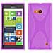 Nokia Lumia 730 Custodia Silicone Tpu Disegno X In Lila Orchidea - Morbida Cover Protettiva Super Sottile Con Bordo Protezione - Back Case Ultra Slim Gel Bumper Fina Antiurto Guscio Originale - Foto miniatura 1