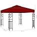 Gazebo 3x3 M Rosso Vino - Foto miniatura 5