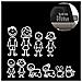 (set Di 10) Family Car Stickers Bundle - Foto miniatura 1