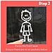 (set Di 10) Family Car Stickers Bundle - Foto miniatura 4