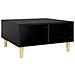 Tavolino da Salotto Nero 60x60x30 cm in Truciolato - Foto miniatura 1