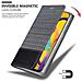 Custodia Compatibile Con Samsung Galaxy M30s In Grigio Nero - Coperchio Protettiva Con Chiusura Magnetica, Funzione Stand E Tasca Per Le Carte - Foto miniatura 7