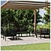 Set Divani Da Giardino 6 Pz Con Cuscini In Alluminio Antracite - Foto miniatura 1