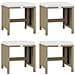 Set Da Pranzo Per Giardino 17pz Con Cuscini In Polyrattan Beige - Foto miniatura 4