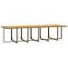 Set Da Pranzo Per Giardino 17pz Con Cuscini In Polyrattan Beige - Foto miniatura 5