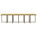 Set Da Pranzo Per Giardino 17pz Con Cuscini In Polyrattan Beige - Foto miniatura 9