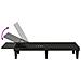 Lettini Prendisole 2pz Neri 155x58x83 Cm In Polipropilene - Foto miniatura 7