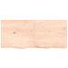 Ripiano a Parete 140x60x (2-6) cm Massello Rovere Non Trattato - Foto miniatura 5
