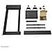 WL55-875BL1 Supporto a Parete Motorizzato per Schermi da 55 a 100" Colore Nero - Foto miniatura 10
