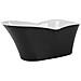Vasca Da Bagno Freestanding Dulcina 170 X 80 Cm Nero/bianco - Foto miniatura 4