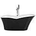 Vasca Da Bagno Freestanding Dulcina 170 X 80 Cm Nero/bianco - Foto miniatura 5