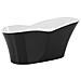 Vasca Da Bagno Freestanding Dulcina 170 X 80 Cm Nero/bianco - Foto miniatura 6