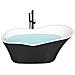 Vasca Da Bagno Freestanding Dulcina 170 X 80 Cm Nero/bianco - Foto miniatura 7