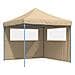 Tendone Per Feste Pieghevole Pop-up Con 2 Pareti Beige - Foto miniatura 2