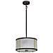 Lampadario Corona Acciaio Bronzo E Vetro Ottone Antico 2 Luci E27 - Foto miniatura 2