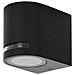 Applique Led Luce Naturale Lampada Da Parete Muro Faretto Gu10 8w Ip54 Nero - Foto miniatura 4