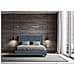 Letto Contenitore Imbottito 140x200 Microfibra Blu Agueda - Foto miniatura 2