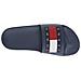 Dark Night Navy Casual Open Pool Slide Infradito Sintetico Scarpe Uomo Blu Eu 45, Em0em01191 C1g - Foto miniatura 3