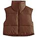 Gilet Invernale Da Donna, Marrone, Taglia Xs - Foto miniatura 1