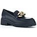 Schwarz Gold Matt Casual Closed Loafers Mocassino Pelle Scarpe Donna Nero Eu 40, 95.230.27 - Foto miniatura 1