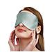 Maschera Per Gli Occhi In Seta Di Gelso 22 Momme Green - Foto miniatura 1