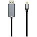 A109-0394 cavo e adattatore video 0,8 m DisplayPort USB tipo-C Alluminio, Nero - Foto miniatura 1
