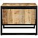 Tavolino 70x50x38 cm in Legno Massello di Mango Grezzo - Foto miniatura 3