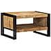 Tavolino 70x50x38 cm in Legno Massello di Mango Grezzo - Foto miniatura 1