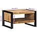 Tavolino 70x50x38 cm in Legno Massello di Mango Grezzo - Foto miniatura 6