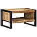Tavolino 70x50x38 cm in Legno Massello di Mango Grezzo - Foto miniatura 9