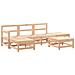 Set Salotto Da Giardino 6 Pz In Legno Massello Di Pino - Foto miniatura 2