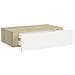 Mensola A Muro Con Cassetti In Rovere E Bianco 40x23,5x10 Cm Mdf - Foto miniatura 5