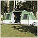Tenda da Campeggio a Tunnel per 4 Persone Verde Impermeabile - Foto miniatura 2