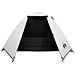 Tenda Campeggio a Cupola 2 Persone Bianca Tessuto Oscurante - Foto miniatura 4