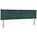 Testiera  Design a Blocchi Diamante Verde Scuro 180 cm in Velluto - Foto miniatura 1