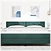 Testiera  Design a Blocchi Diamante Verde Scuro 180 cm in Velluto - Foto miniatura 3