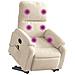 Poltrona Alzapersona Reclinante Massaggiante Beige Microfibra - Foto miniatura 3
