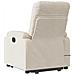 Poltrona Alzapersona Reclinante Massaggiante Beige Microfibra - Foto miniatura 5