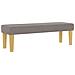 Letto a molle box con materasso e pouf tortora 200x200 cm tessuto - Foto miniatura 7