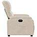 Poltrona Reclinabile Elettrica Beige in Tessuto di Microfibra - Foto miniatura 8