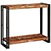 Tavolo consolle 90 x 33 x 75 cm legno massello di riciclo - Foto miniatura 1
