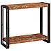 Tavolo consolle 90 x 33 x 75 cm legno massello di riciclo - Foto miniatura 5