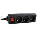 EG-PSU3F-01 protezione da sovraccarico Nero 3 presa (e) AC 230 V 0,6 m - Foto miniatura 2