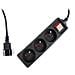 EG-PSU3F-01 protezione da sovraccarico Nero 3 presa (e) AC 230 V 0,6 m - Foto miniatura 3
