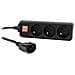 EG-PSU3F-01 protezione da sovraccarico Nero 3 presa (e) AC 230 V 0,6 m - Foto miniatura 4